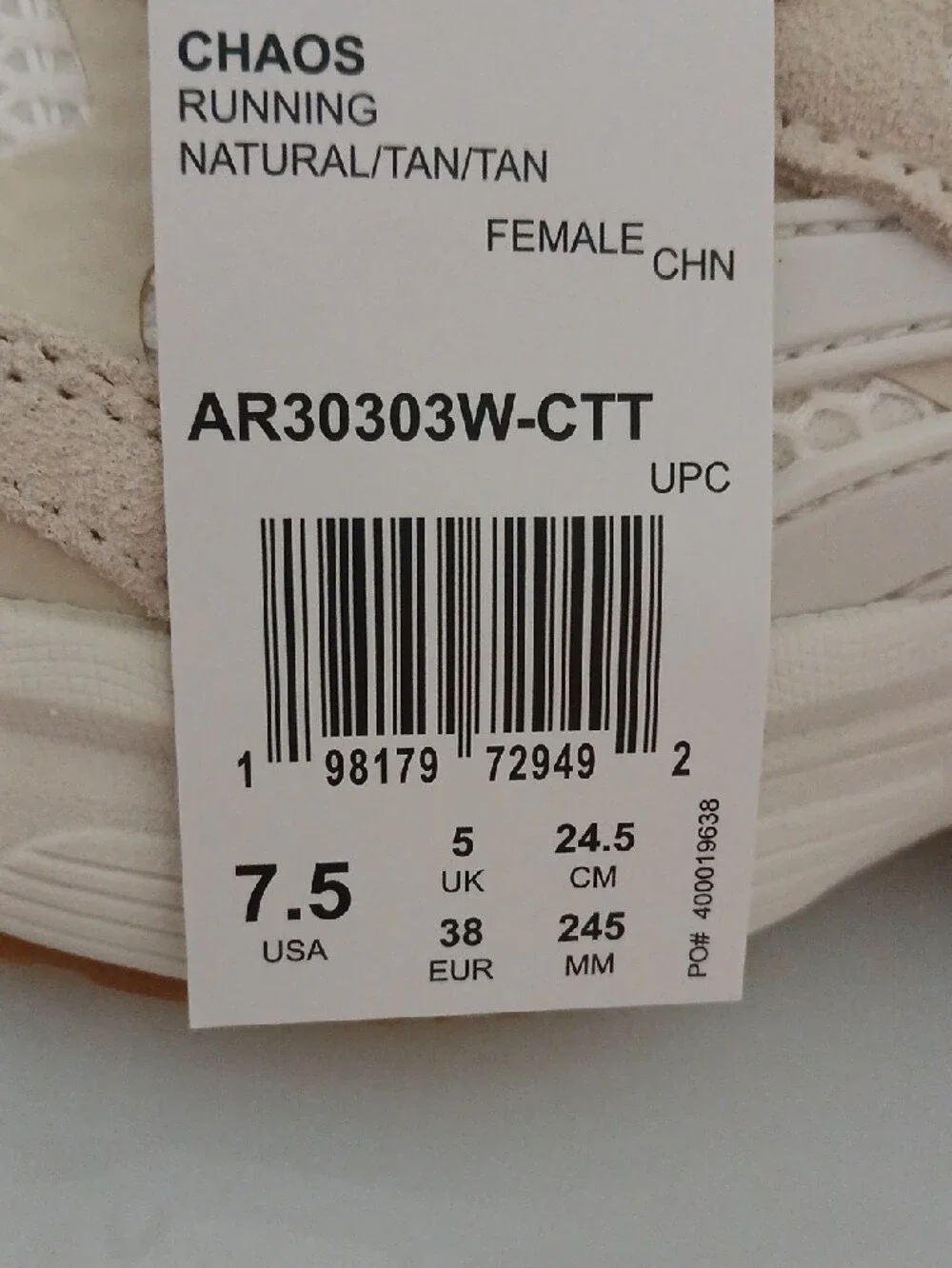 Reebok Women’s Off-White Lace-Up Athletic Sneakers